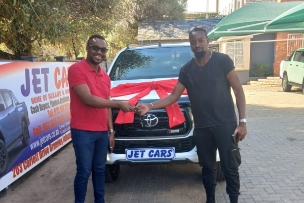 happy client just bought a car from Jet Cars in Bramley Johannesburg